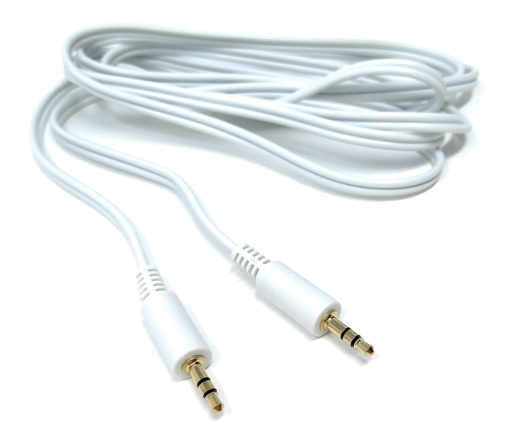 DRUT 3.5mm to 3.5mm Stereo Audio AUX Cable Gold Connectors, Small 3 pin Jack to Jack Speaker Lead