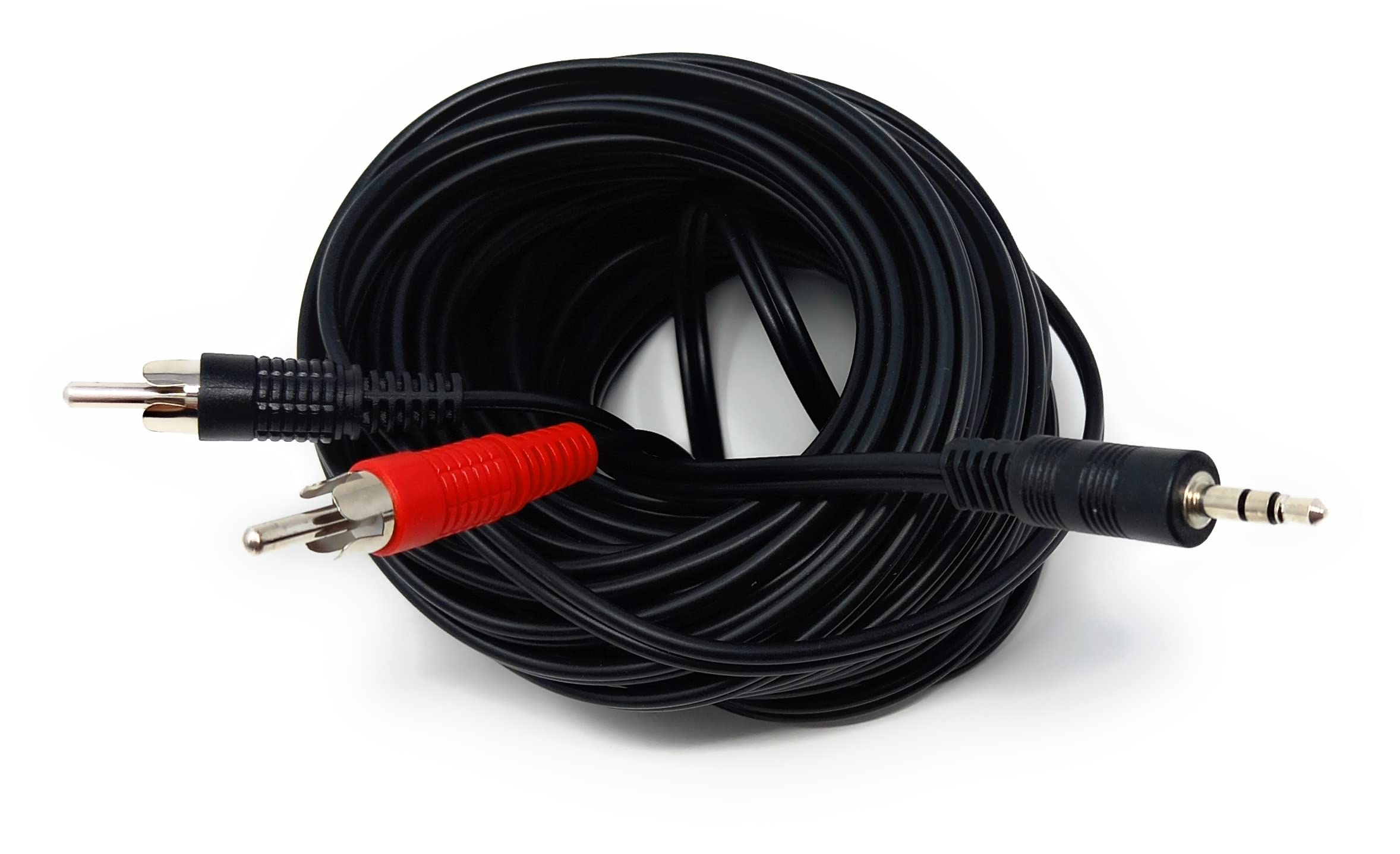 DRUT 3.5mm to Twin RCA Stereo Aux Phono Audio Cable Mini Jack Lead Cord Y Splitter Headphone Cord RCA Y Splitter Adapter