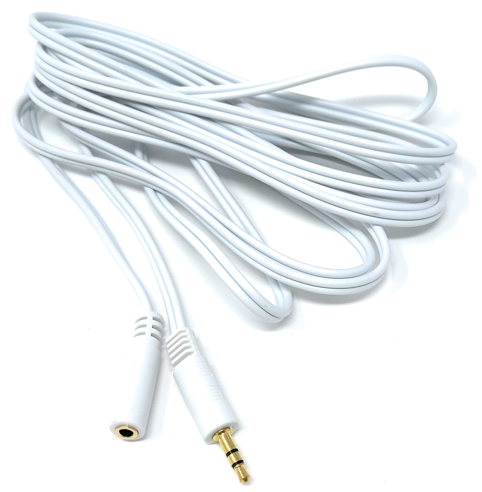 DRUT 3.5mm to 3.5mm Stereo Audio Extension Cable Lead Male to Female Gold Connectors