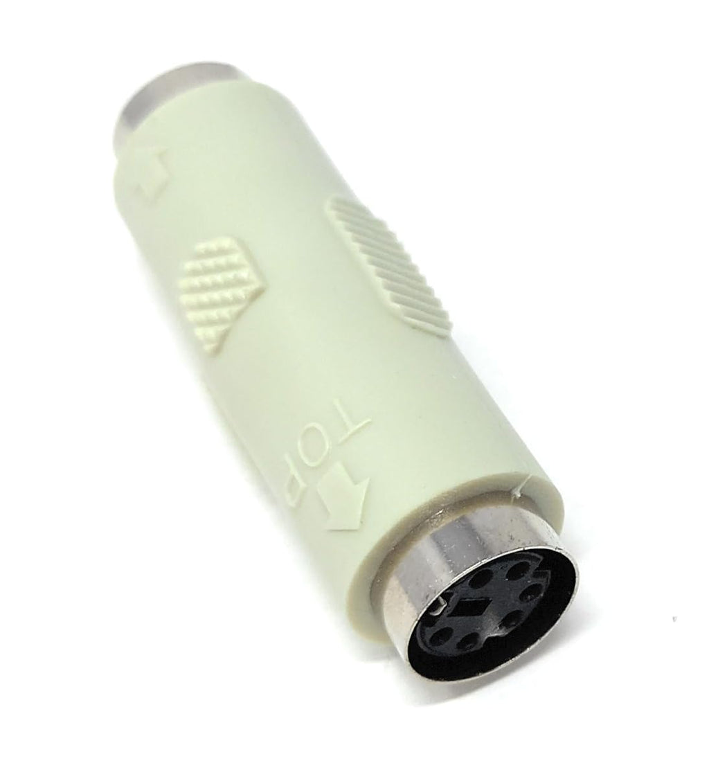 DRUT 6 Pin Mini Din Socket (Female to Female) Audio Video Adapter Coupler, Gender Changer