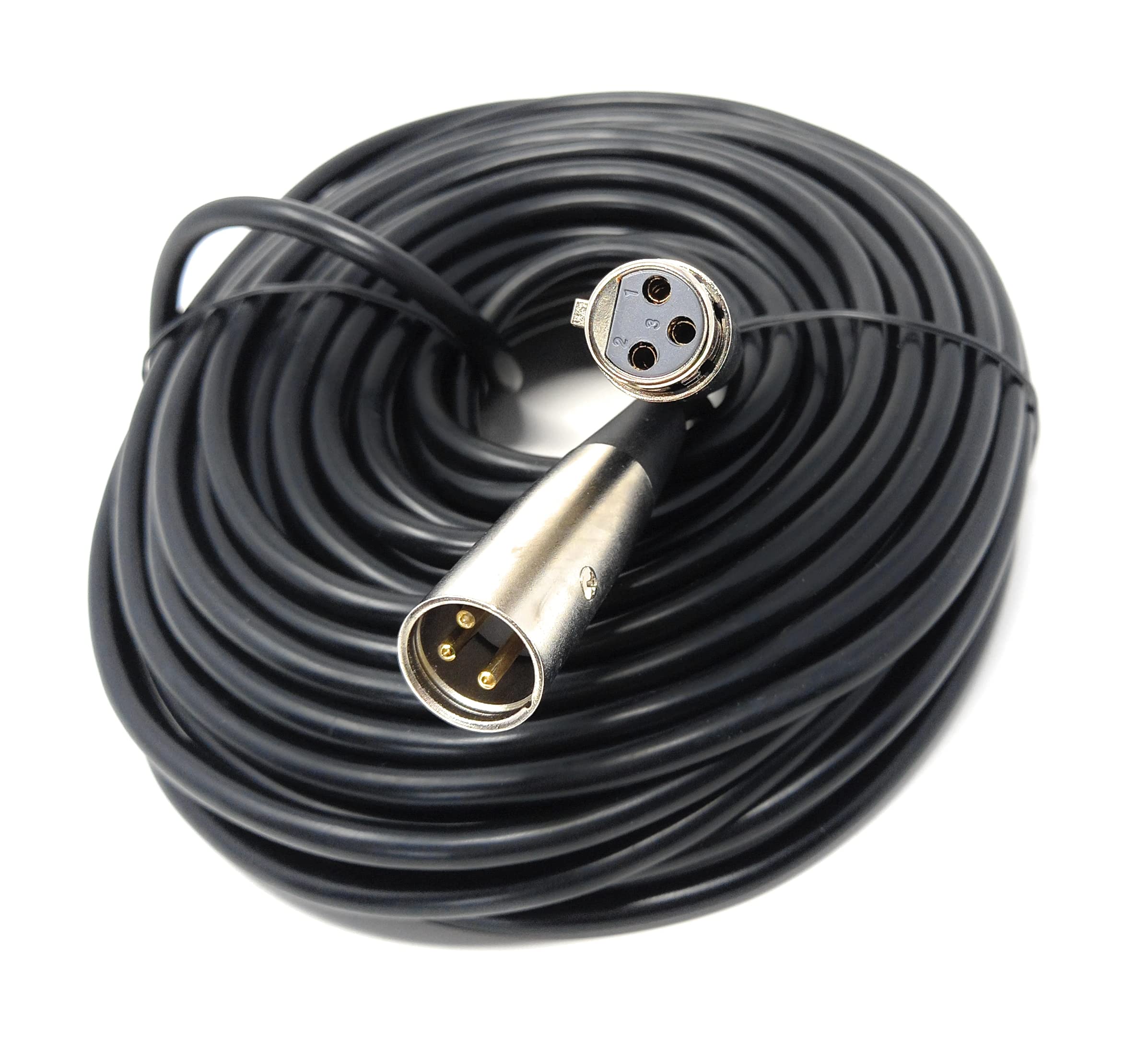 DRUT 3 pin XLR Male Plug To XLR Female Socket, Audio Microphone, Mixer, Speaker Lead Cable