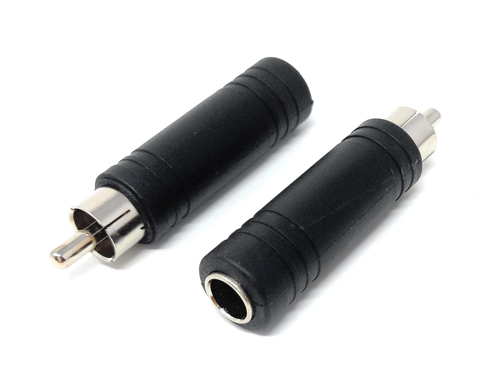 DRUT 6.35mm Mono Jack Socket to RCA Male Phono Plug Adapter