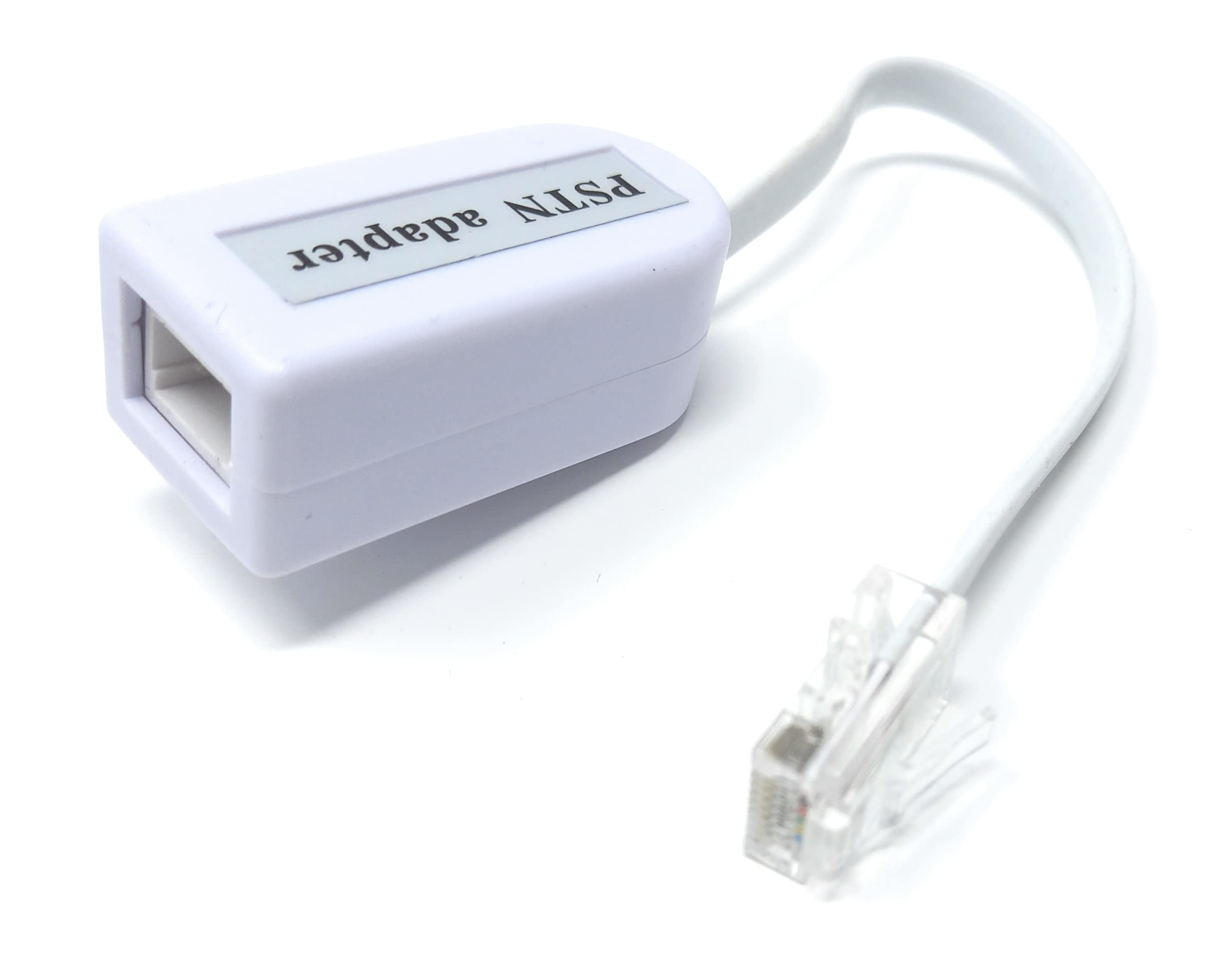 DRUT BT Socket to RJ45 Plug PSTN 6 Pin Adaptor Full Master Phone Line Leaded Telephone Converter