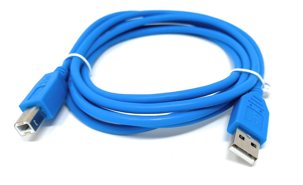 DRUT USB B Cable for DJ Controllers & MIDI Devices, Printer Style Lead for Mixers, Turntables, Keyboards, Samplers, Synthesizers, Compatible with Numark, Pioneer, Traktor, Denon, Akai, Serato