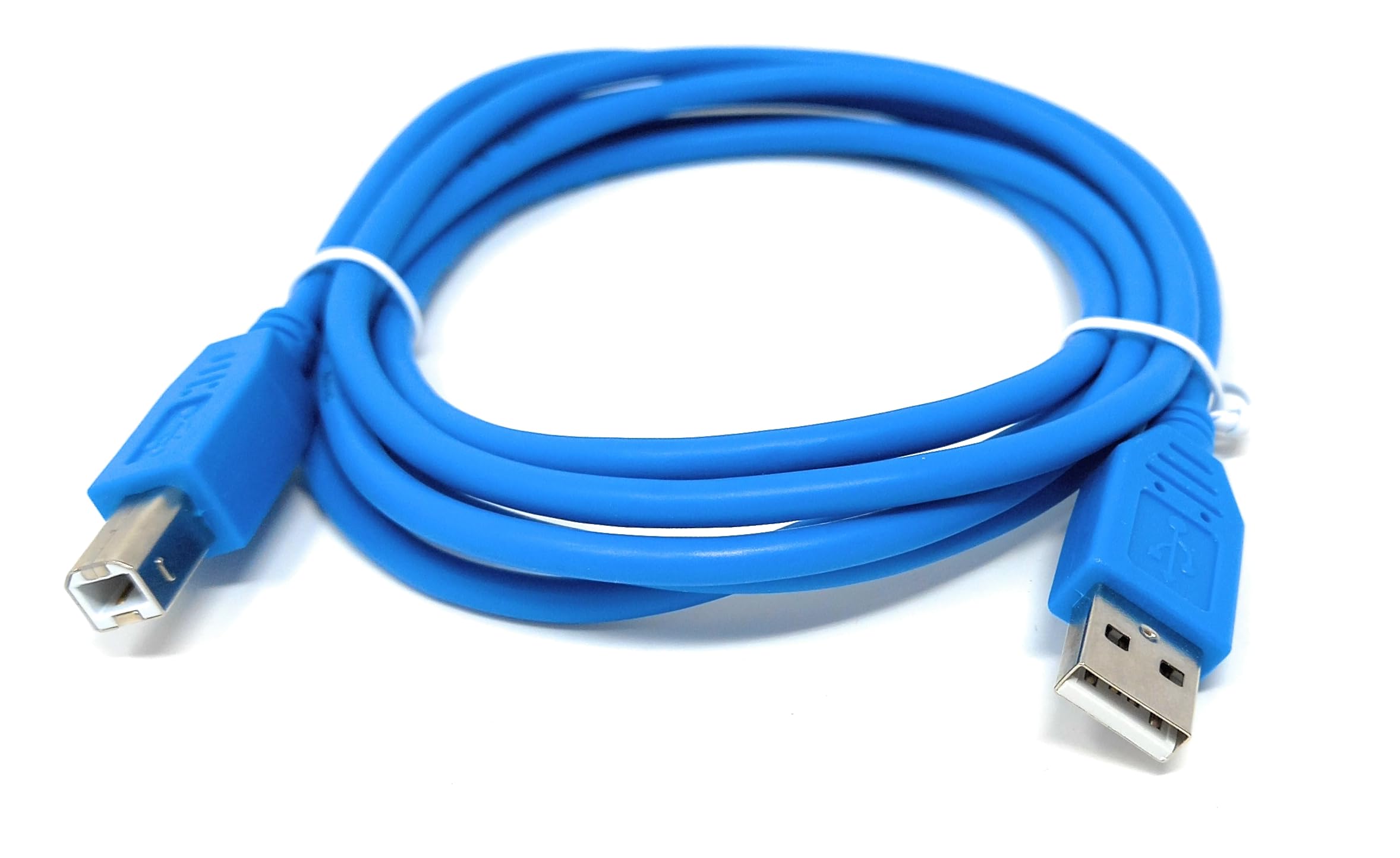 DRUT USB B Cable for DJ Controllers & MIDI Devices, Printer Style Lead for Mixers, Turntables, Keyboards, Samplers, Synthesizers, Compatible with Numark, Pioneer, Traktor, Denon, Akai, Serato