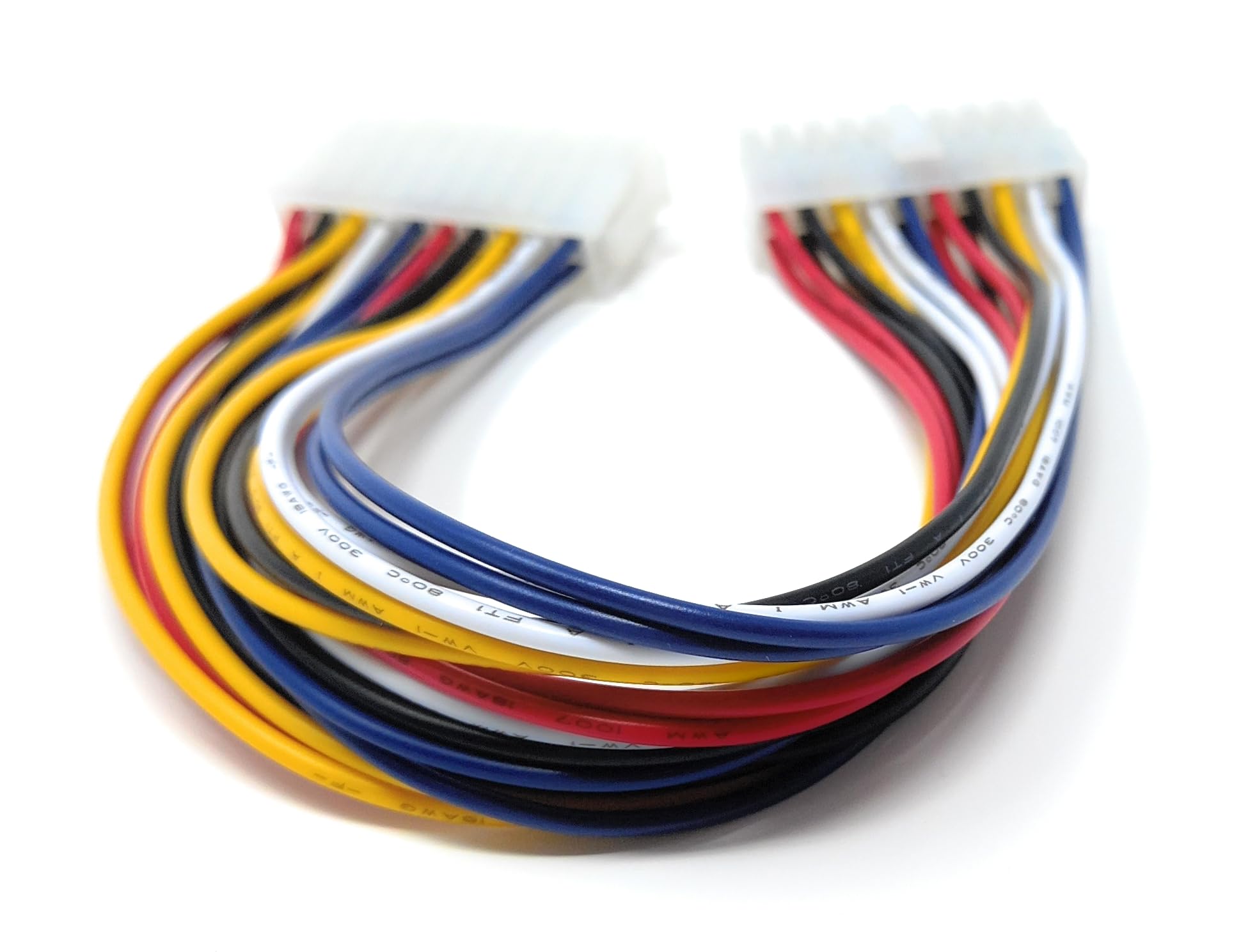 DRUT 30cm ATX 20 pin Power Extension Cable Male to Female, power Connector From the PSU to The Motherboard 1ft