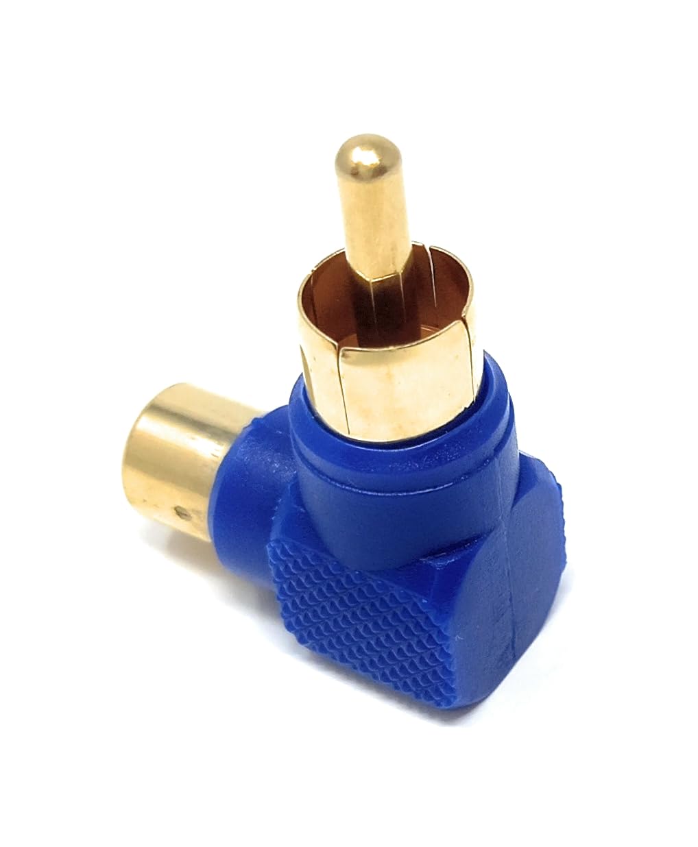 DRUT RCA Phono Right Angled Adapter Audio Plug to Socket Male to Female Gold Plated