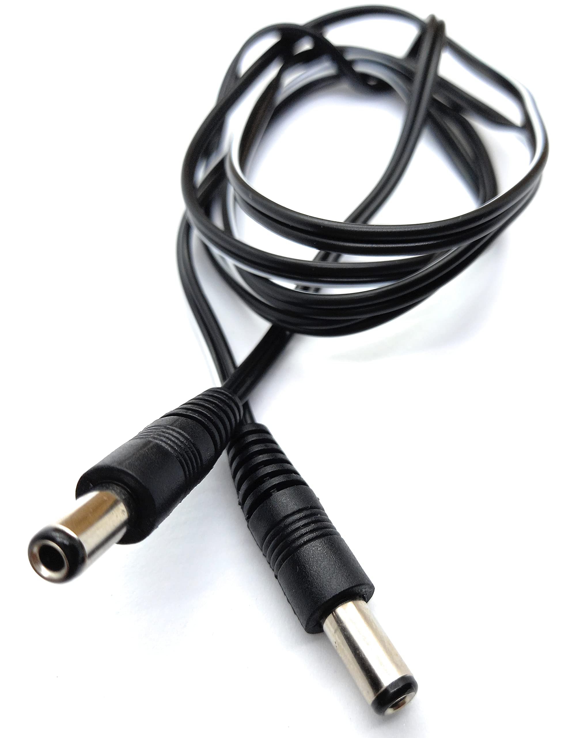 DRUT 2.5mm x 5.5mm Male to Male Power DC Connector Cable Lead for CCTV Camera, LED Lights