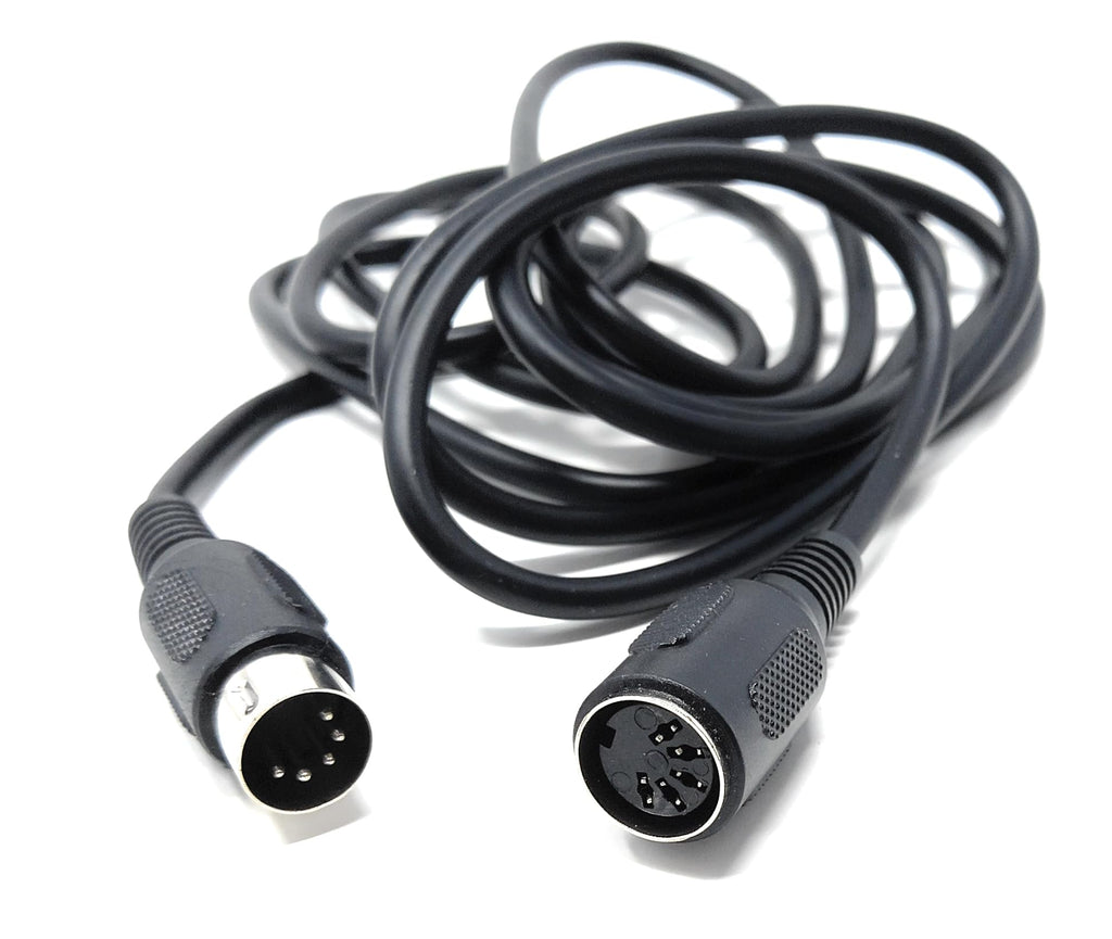 DRUT MIDI 5-PIN DIN Extension Cable, Male to Female, for MIDI Keyboard, Electric Piano, Synthesiser, MIDI Guitar