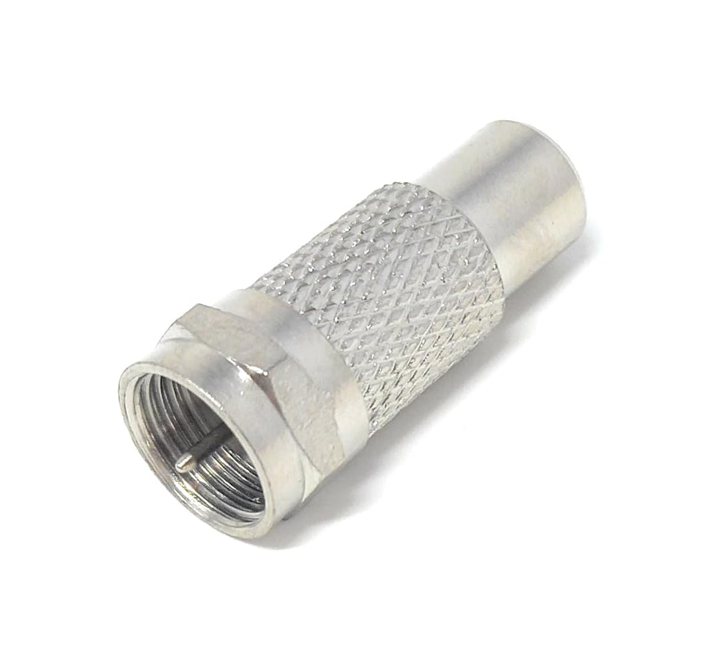 DRUT F-Type Male Plug to RCA Female Jack RF Video TV Cable Lead Adapter
