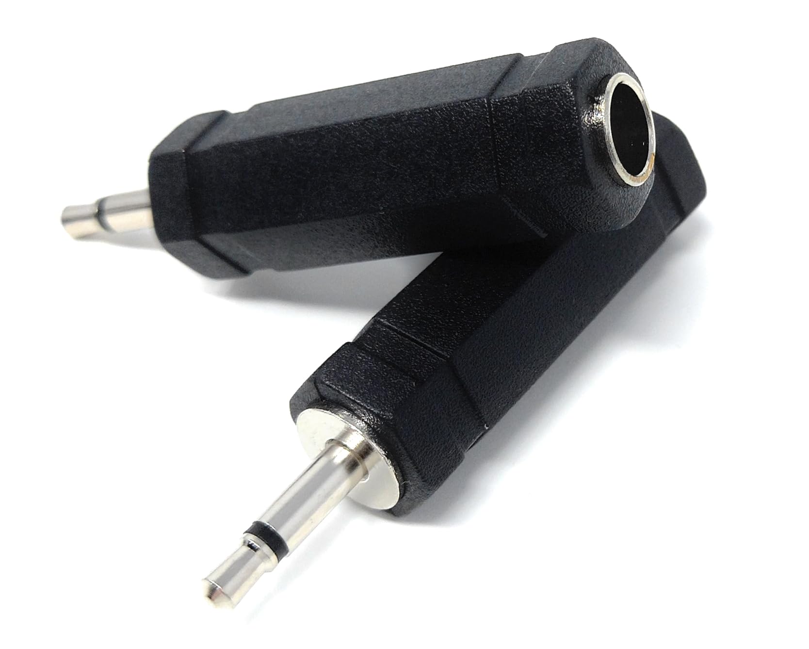 DRUT 6.35mm Stereo Female Socket to 3.5mm Mono Jack Plug Audio Cable Adapter Converter