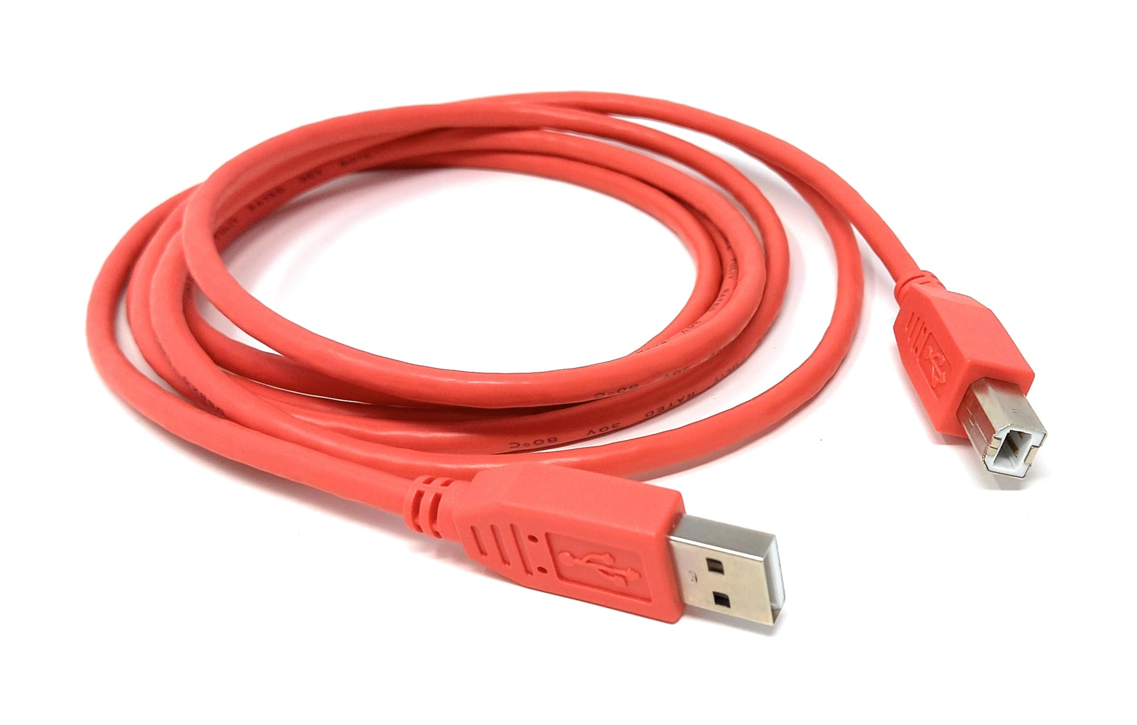 DRUT USB B Cable for DJ Controllers & MIDI Devices, Printer Style Lead for Mixers, Turntables, Keyboards, Samplers, Synthesizers, Compatible with Numark, Pioneer, Traktor, Denon, Akai, Serato
