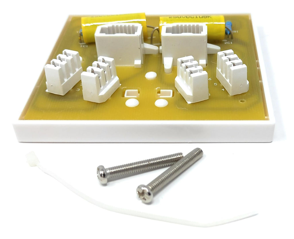 DRUT Twin BT Master Telephone Flush Mounting PSTN IDC Wall Double Socket (4/1A)