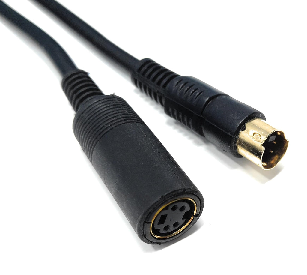 DRUT S-Video Extension Cable, 4 Pin Mini Din (Male to Female) Lead Cord