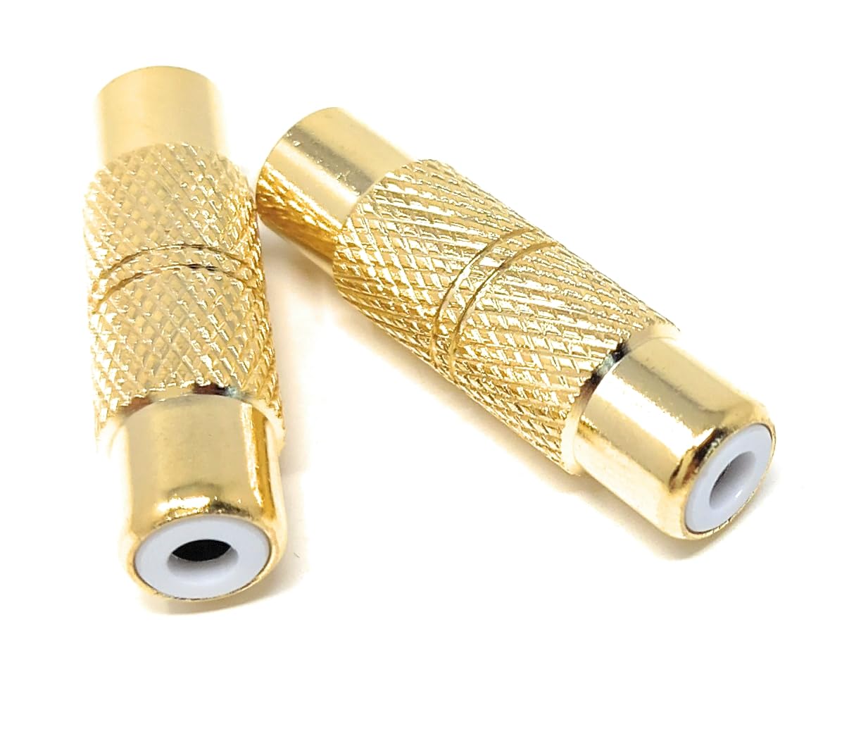 DRUT RCA Female to RCA Female Coupler, Single Phono Socket to Socket Adapter for RCA Cables, Speakers, Amplifiers, and Audio Systems