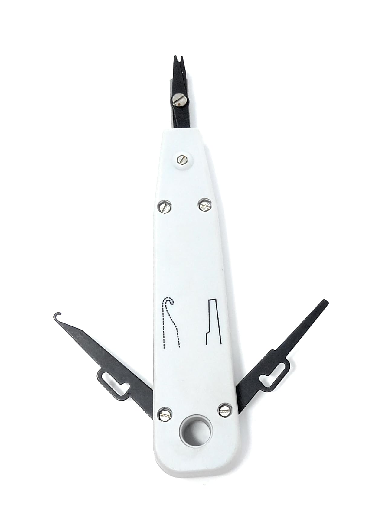 Punch Down Krone IDC Tool, Eyelet Punch Kit for Network Cable Wire Installation, Telecom, Suitable for CW1308 Leads