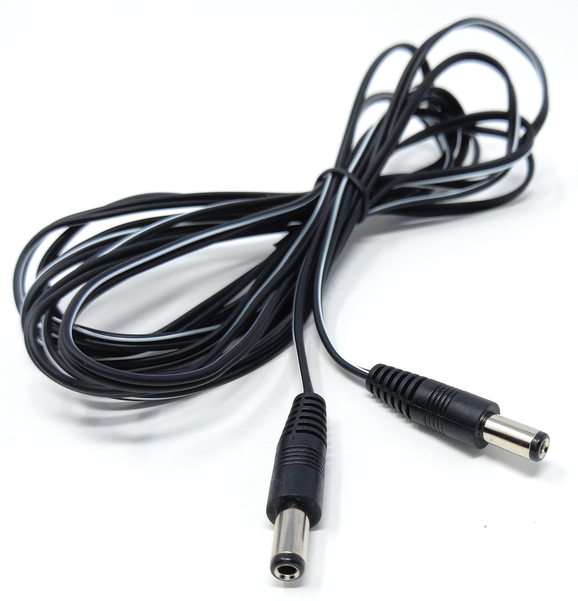 DRUT 2.5mm x 5.5mm Male to Male Power DC Connector Cable Lead for CCTV Camera, LED Lights
