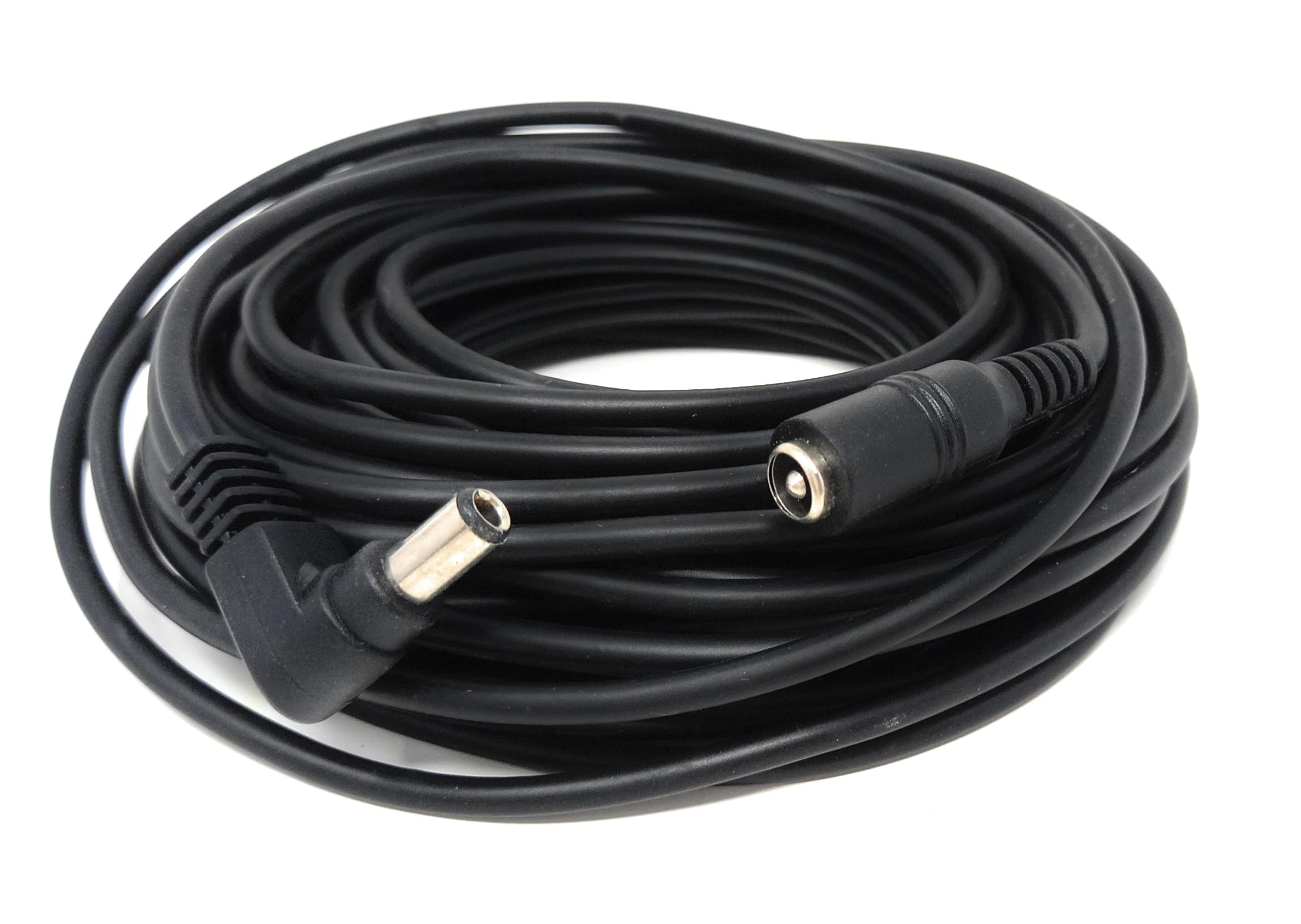 Right Angled 5.5mm x 2.5mm DC Power Extension Cable – Male to Female Adapter for CCTV, LED Signs, Solar-Powered Devices, and More