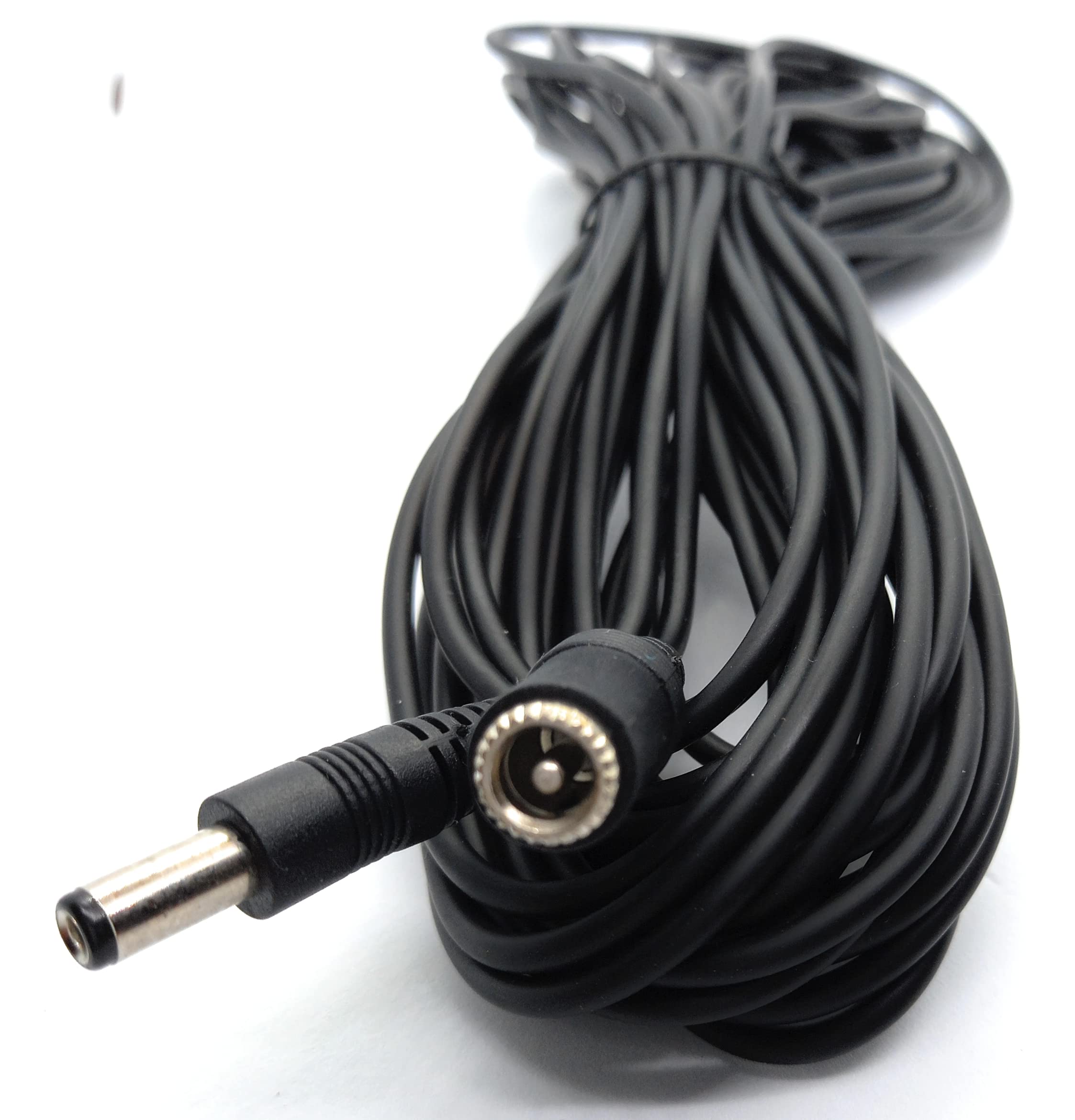 DRUT 2.5mm x 5.5mm Male to Female Power DC Connector Extension Cable Lead for CCTV Cameras, LED Lights