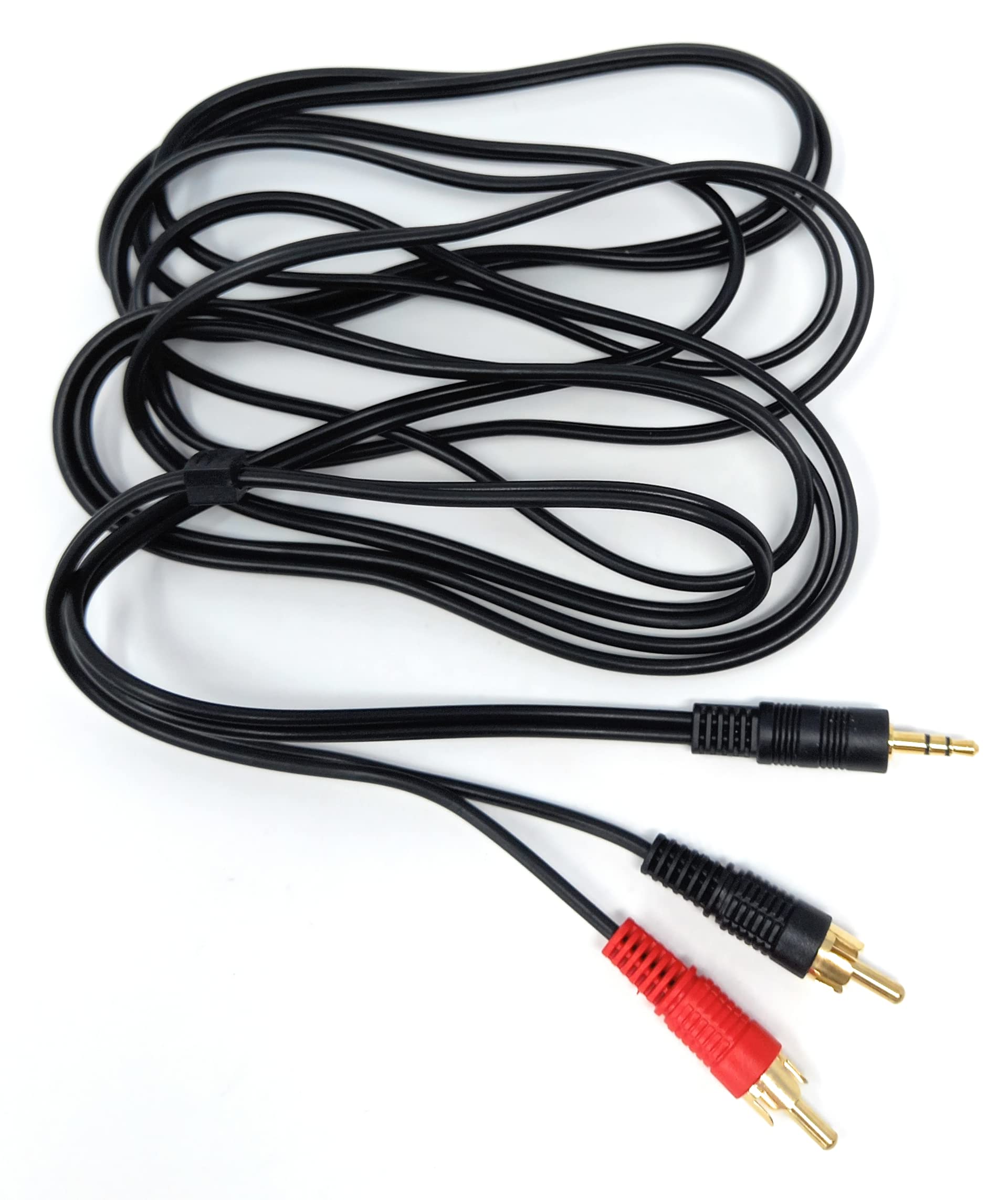 DRUT 3.5mm to Twin RCA Stereo Aux Phono Audio Cable Mini Jack Lead Cord Y Splitter Headphone Cord RCA Y Splitter Adapter