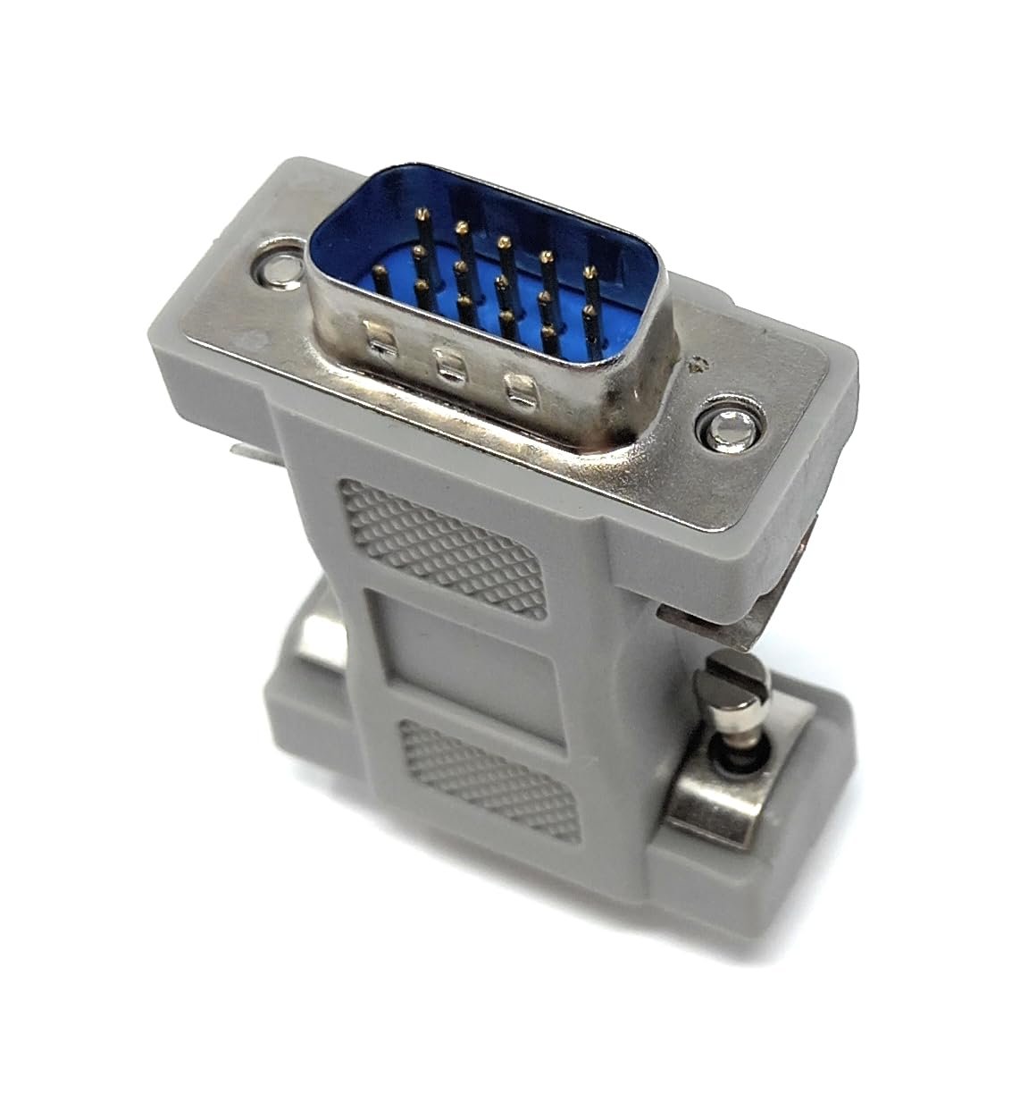 DRUT Serial to VGA 9 Pin Female to 15 Pin Male Adapter D9 to HD15 SVGA Cable Converter