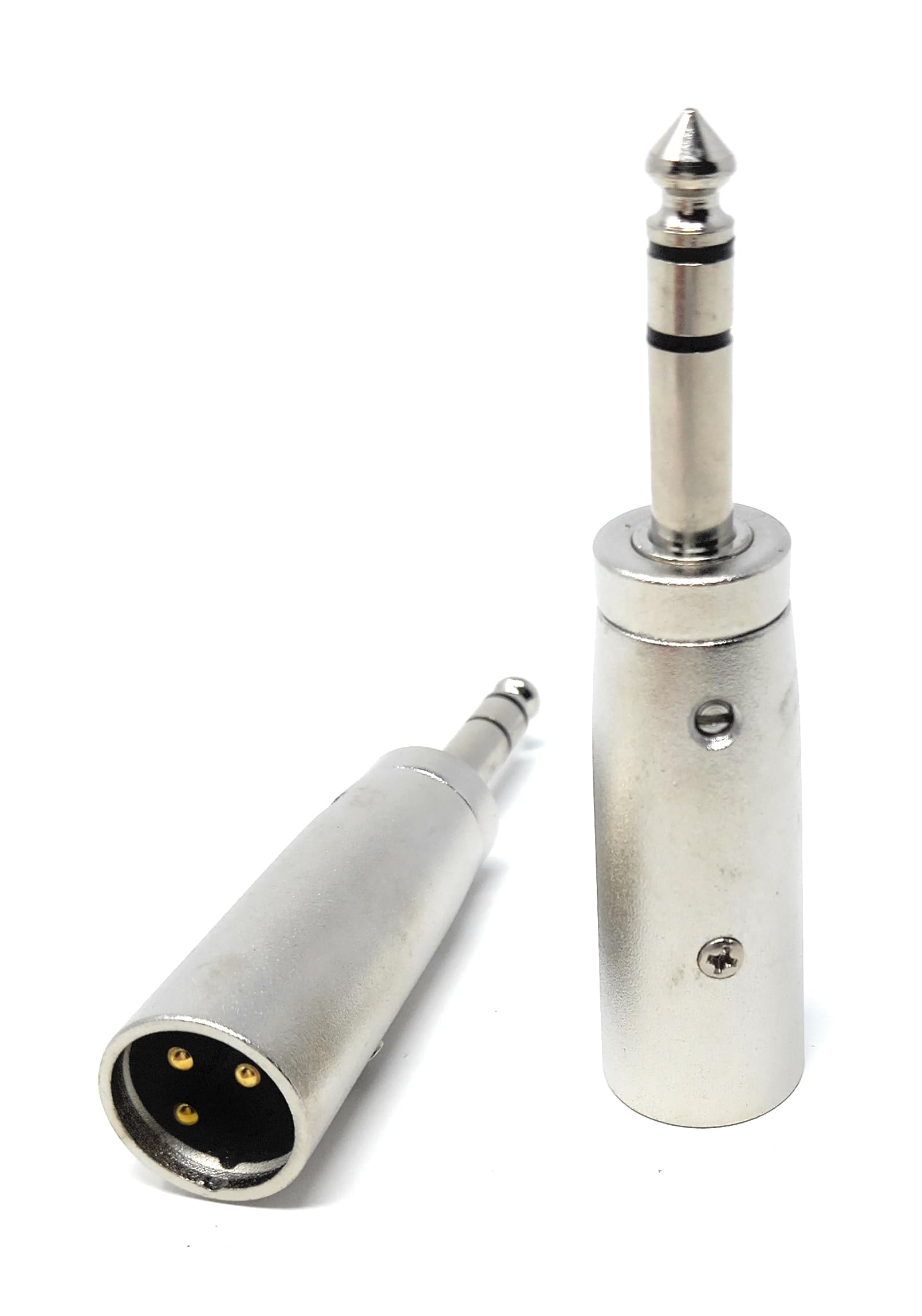 DRUT 6.35mm Stereo Jack to XLR Male Adapter, Audio Cable Converter for Instruments, Microphones, and DJ Equipment
