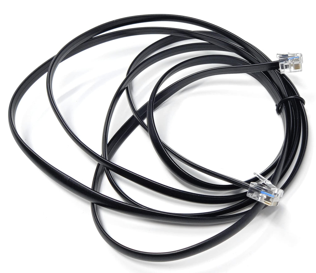 DRUT FLAT RJ12 to RJ12 6P6C Cable Lead Plug to Plug (RJ11 with 6 pin Wire)
