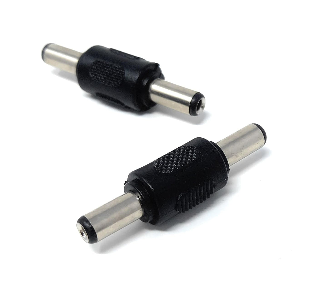 DRUT 5.5mm x 2.5mm DC Power Coupler Male to Male Plugs Gender Changer Cable Adapter