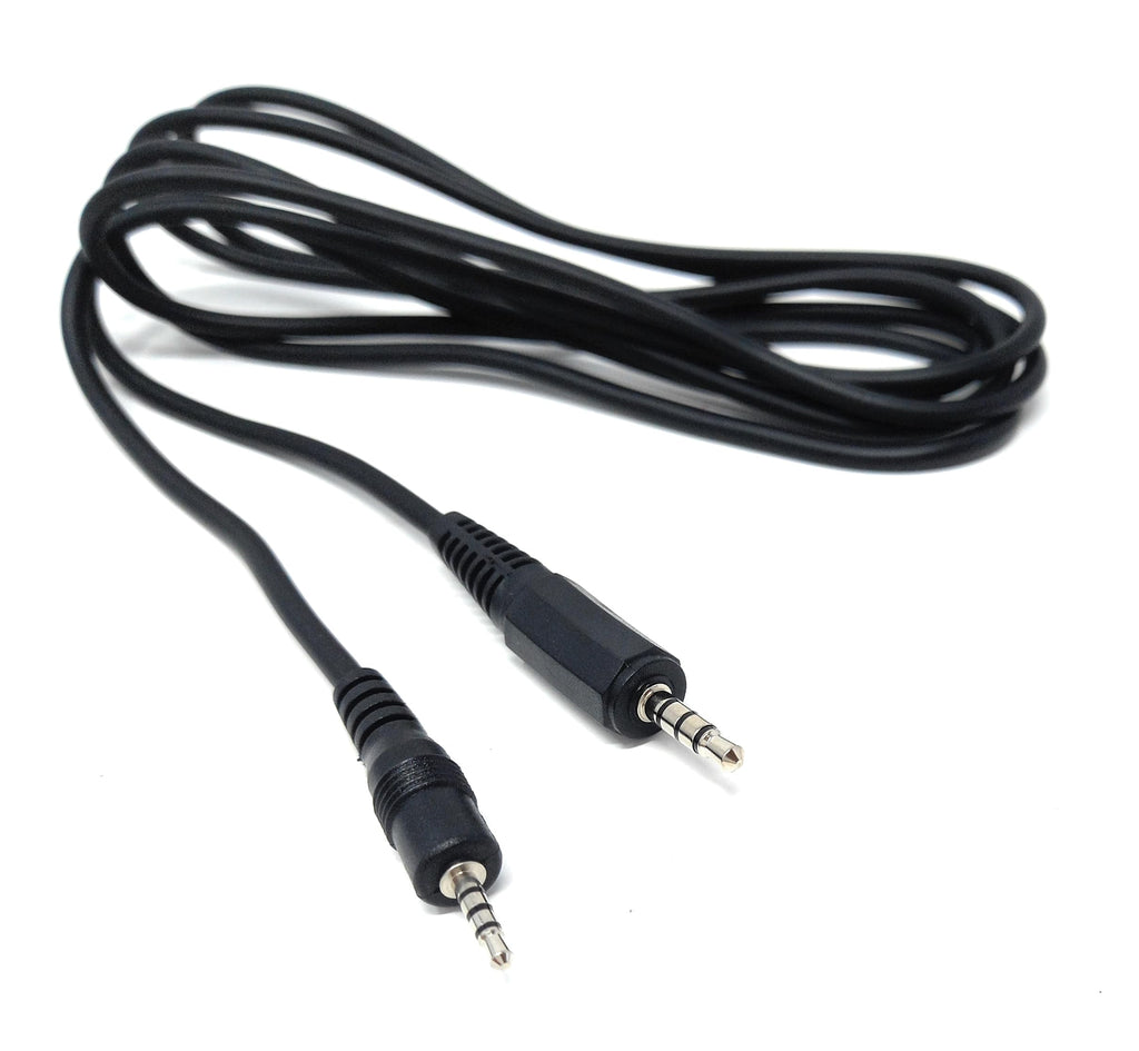 DRUT 3.5mm to 2.5mm 4-Pole Jack to Jack Audio Cable, 1.8m TRRS AUX Lead, Nickel-Plated Stereo Adapter Cord for Headsets, Smartphones, Audio Recorders, Cameras, Mic Compatible Devices, Video