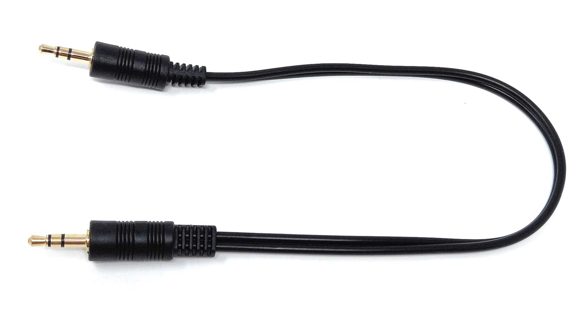 DRUT 3.5mm to 3.5mm Stereo Audio AUX Cable Gold Connectors, Small 3 pin Jack to Jack Speaker Lead