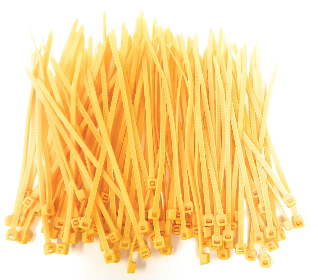 Nylon Cable Ties, 100mm x 2.5mm, Pack of 100, Plastic Zip Tie Wraps, Self-Locking