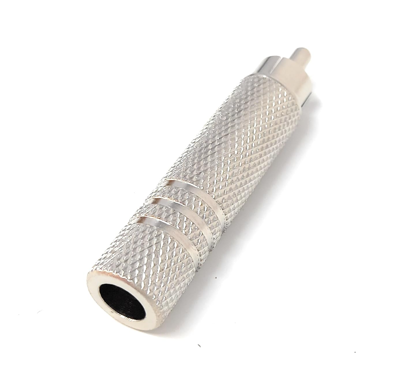 6.35mm Female to RCA Male Audio Adapter, Mono Connector, Metal Construction for Amplifiers, Mixers, Instruments, DJ, AV Equipment