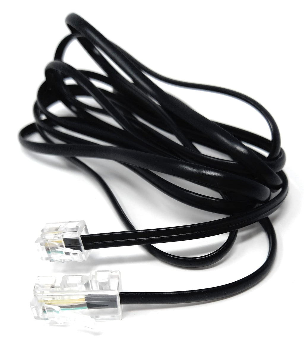 DRUT Flat RJ11 to RJ45 Male to Male 4 wire Broadband, Modem Cable Lead