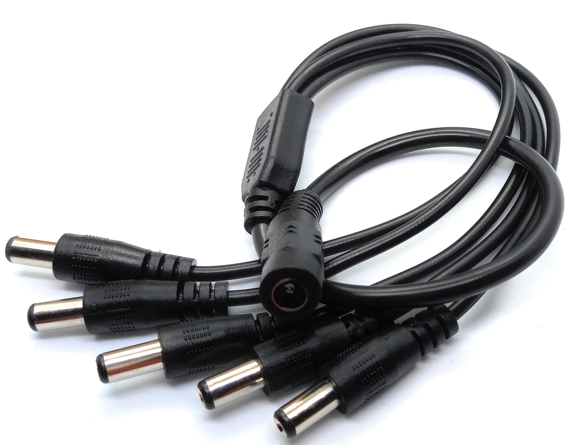 DRUT 5.5mm to 2.1mm DC Power Splitter Lead Adapter 12V PSU to LED, CCTV Camera Cable