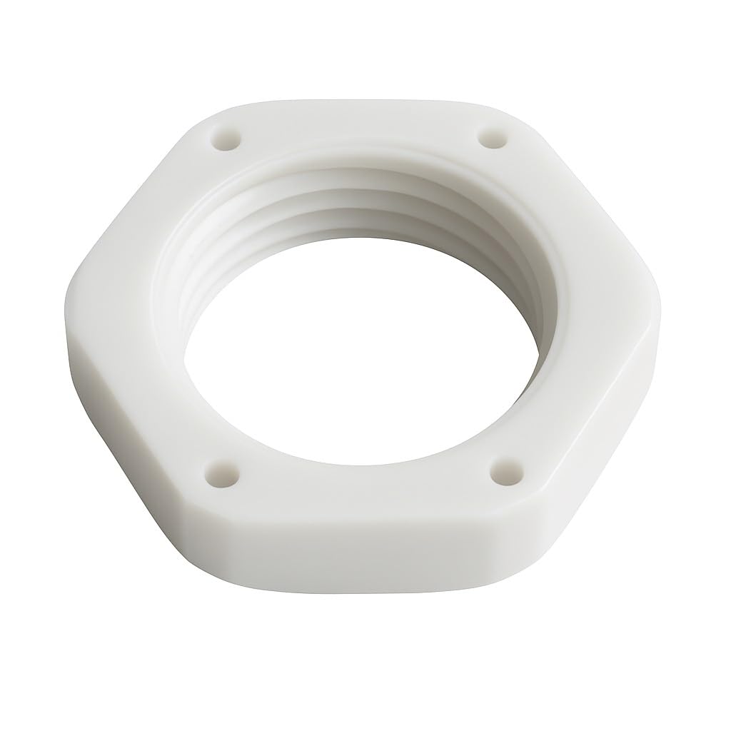 M16 16mm Nylon Locknut (Polyamide), Lightweight Durable Metric Hex Locking Nuts, Corrosion-Resistant Anti-Loosening Fasteners for Automotive, Electrical & DIY Use, Pack of 10