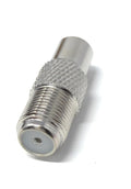 DRUT F-Type Female Socket to RCA Female RF Video TV Cable Lead Adapter