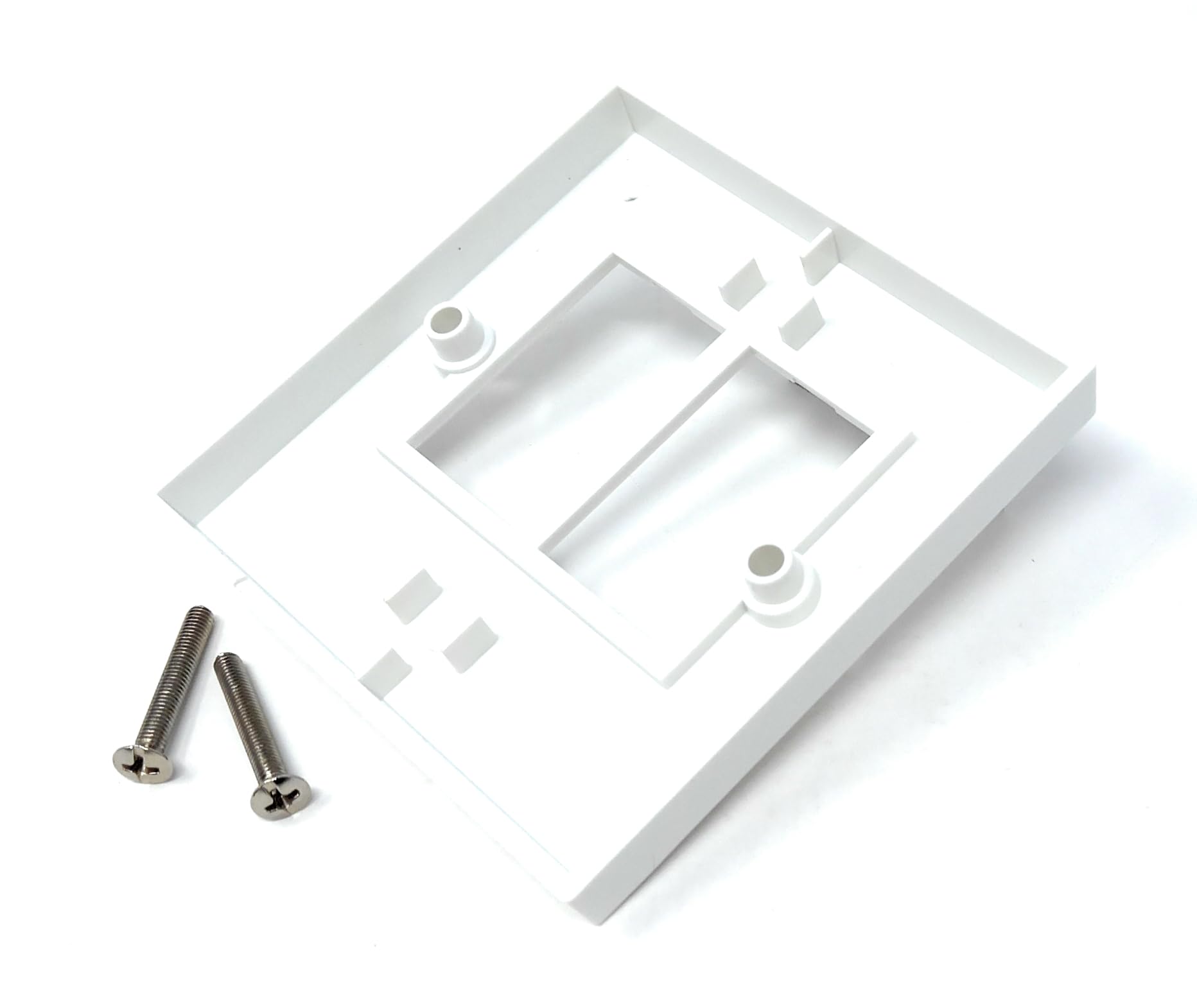 Euro Module Wall Plate Faceplate Frame with Screws – Compatible with Standard Euro UK Modules