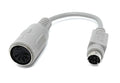 DRUT 6-Pin Mini DIN Male to 5-Pin DIN Female Adapter Cable for Musical Instruments, Keyboards and AT to PS/2 Conversions (15cm)