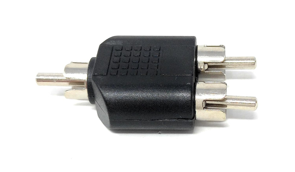 DRUT RCA Male to 2 RCA Male Splitter Adapter for Subwoofers, Amps, DJ Mixers, Hi-Fi Systems, Home Theater & Audio Receivers