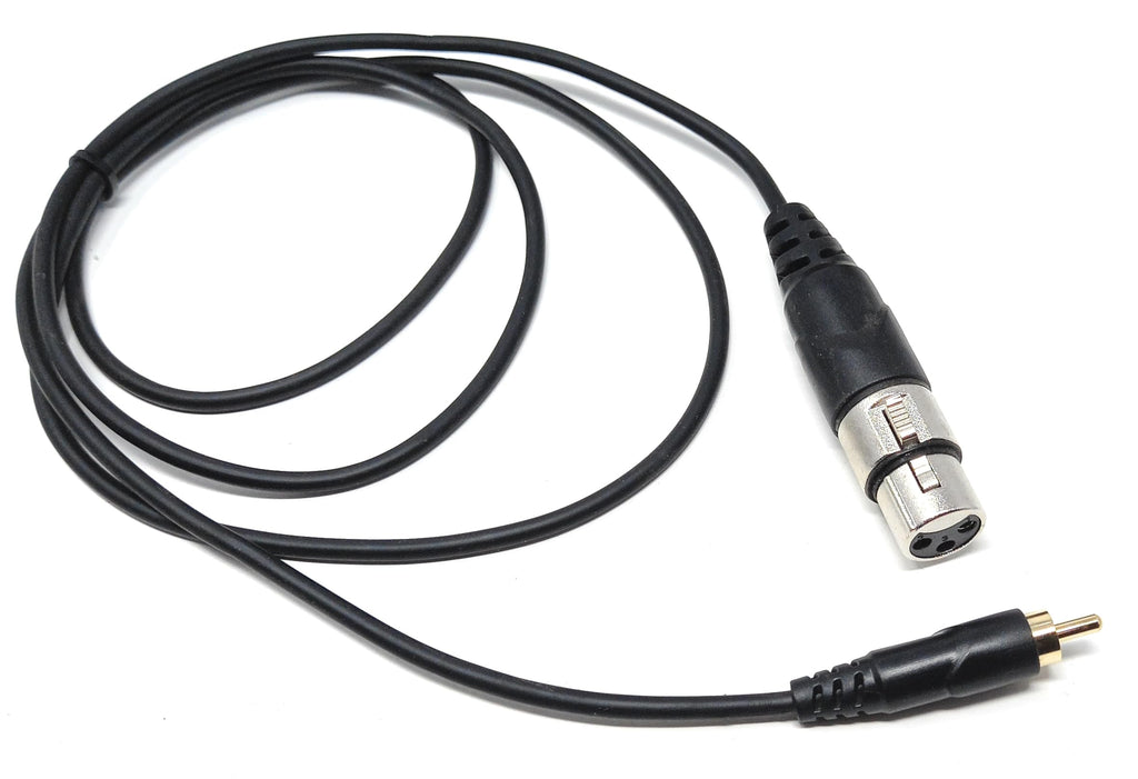 DRUT 3-Pin XLR Female to RCA Phono Audio Cable – Gold-Plated Connector, Soft, flexible PVC Coat, for Microphone, CD Player, Speaker, Mixer & Amplifier
