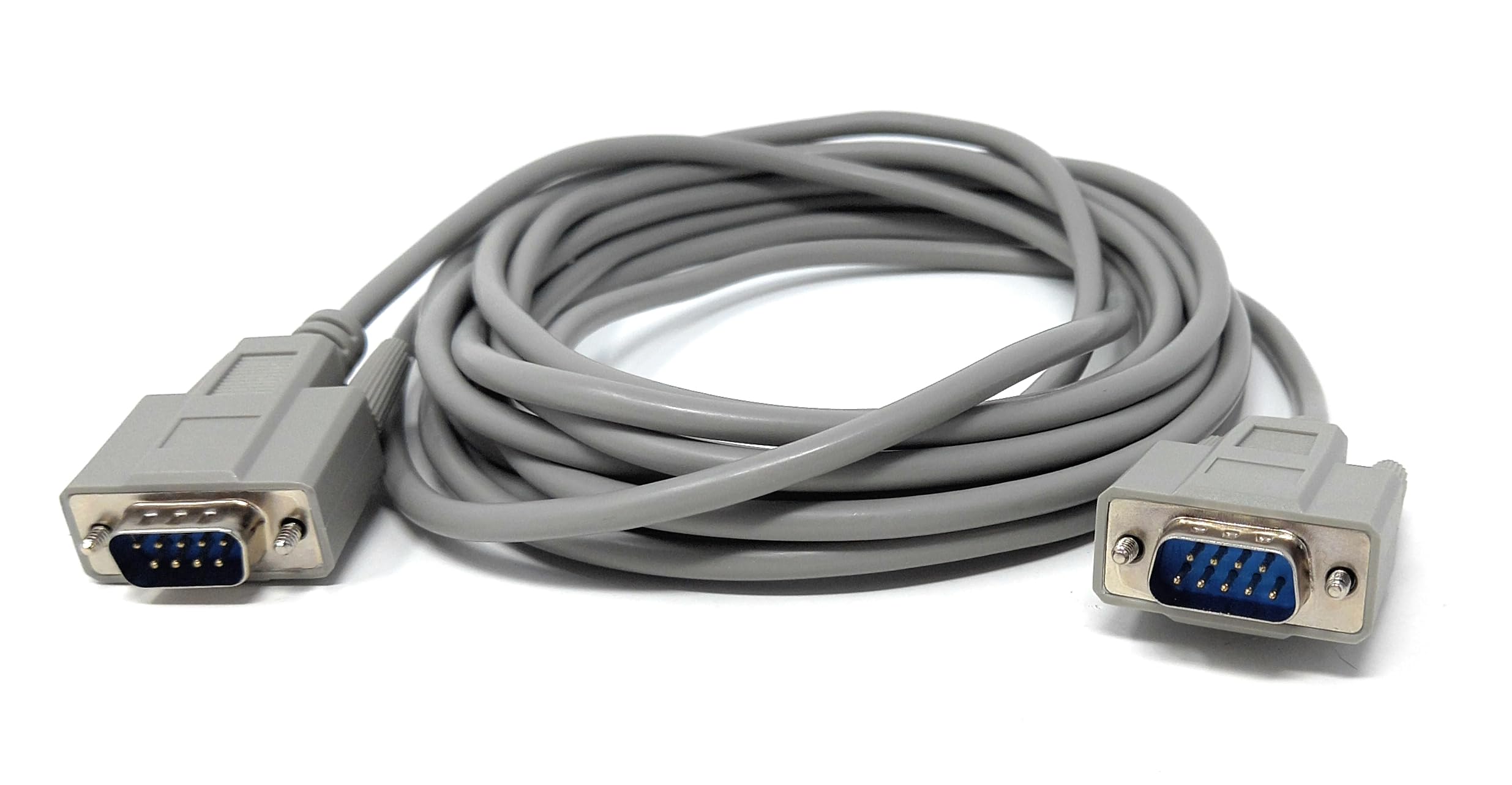 DRUT Serial 9-Pin Male to Male Cable (DB9 to DB9) – RS-232 Lead for Computer, Monitor, EGA & Serial Connectivity (VGA 9pin)