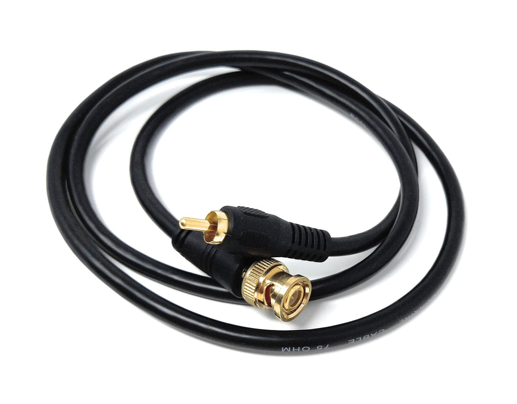 DRUT BNC to RCA Phono Plug CCTV Cameras Coax Male to Male 75R Video Cable Lead