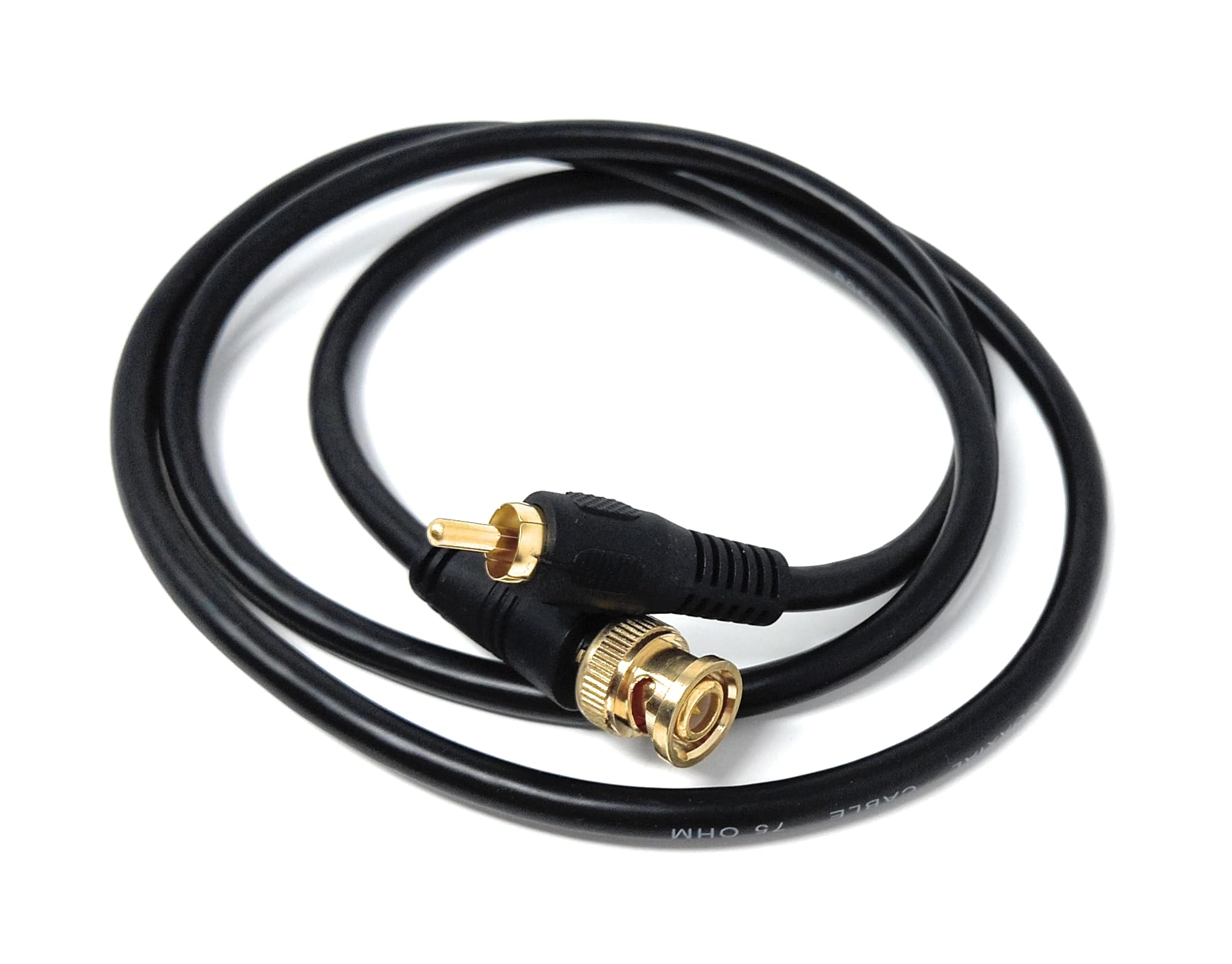 DRUT BNC to RCA Phono Plug CCTV Cameras Coax Male to Male 75R Video Cable Lead