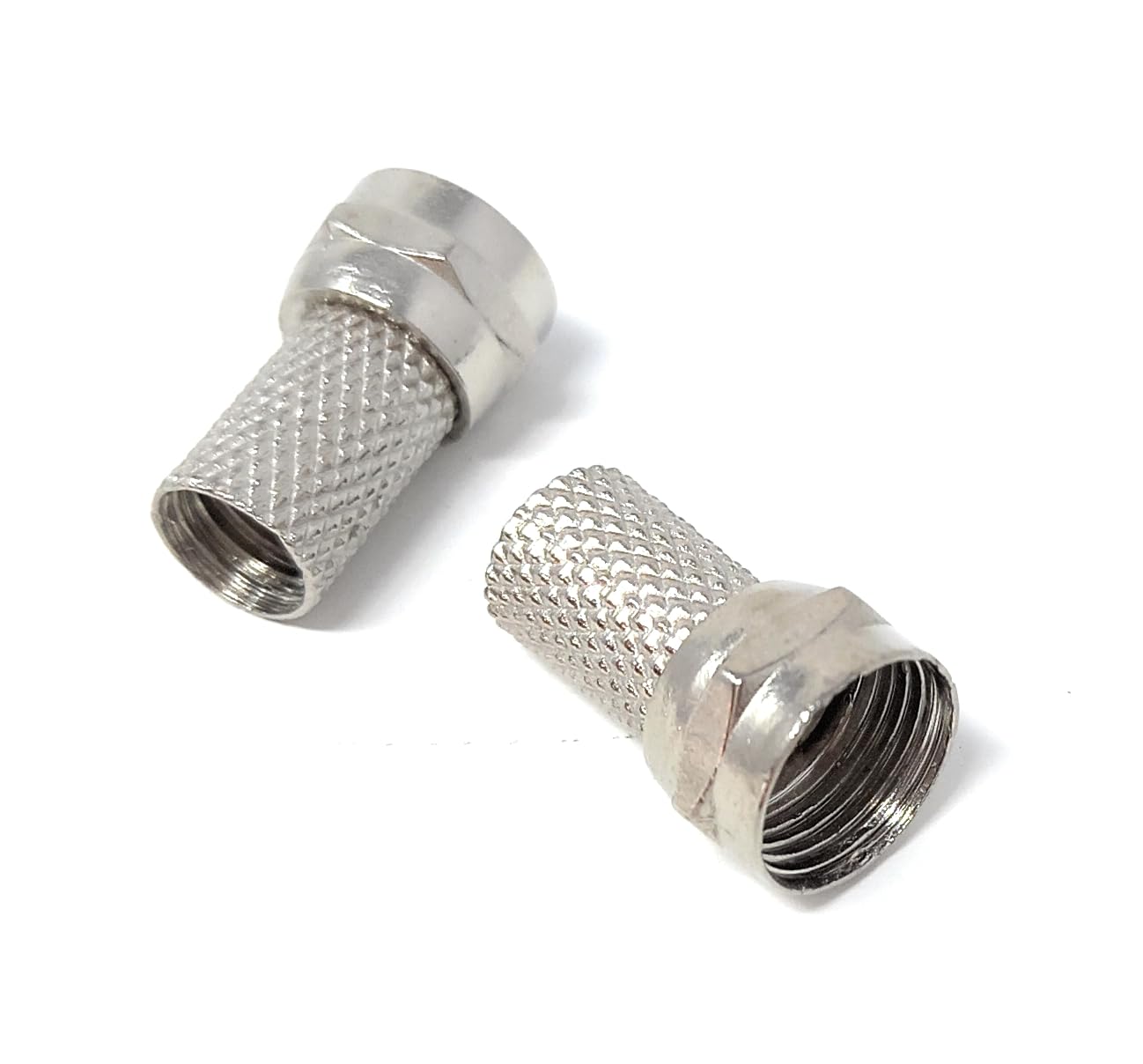 DRUT F-Type Twist-On Male Connectors Plugs For 6.5mm Coaxial Aerial RG6 Cable, Adapter