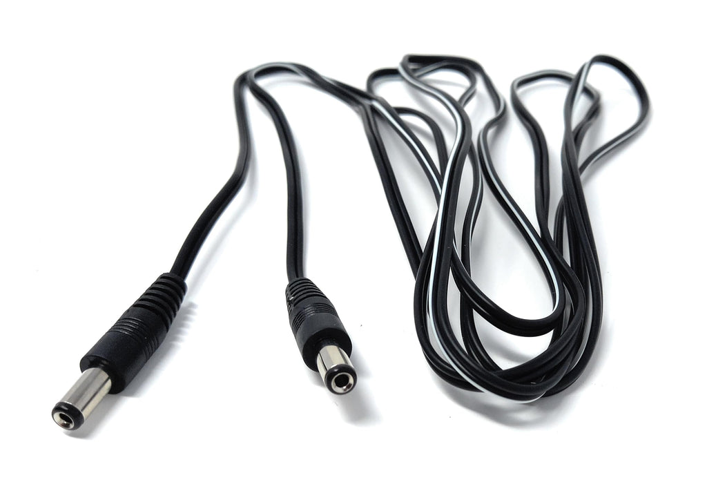 2.1mm x 5.5mm Male to Male DC Connector Lead Power Cable for CCTV Cameras, LED Signs, Solar Powered Devices, Music Instruments