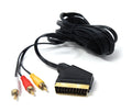 DRUT 5M SCART to 3 Triple RCA Male Cable – Audio Video AV Adapter Composite Connector for TV, DVD, VCR, Game Console – SCART to AV Converter Cable