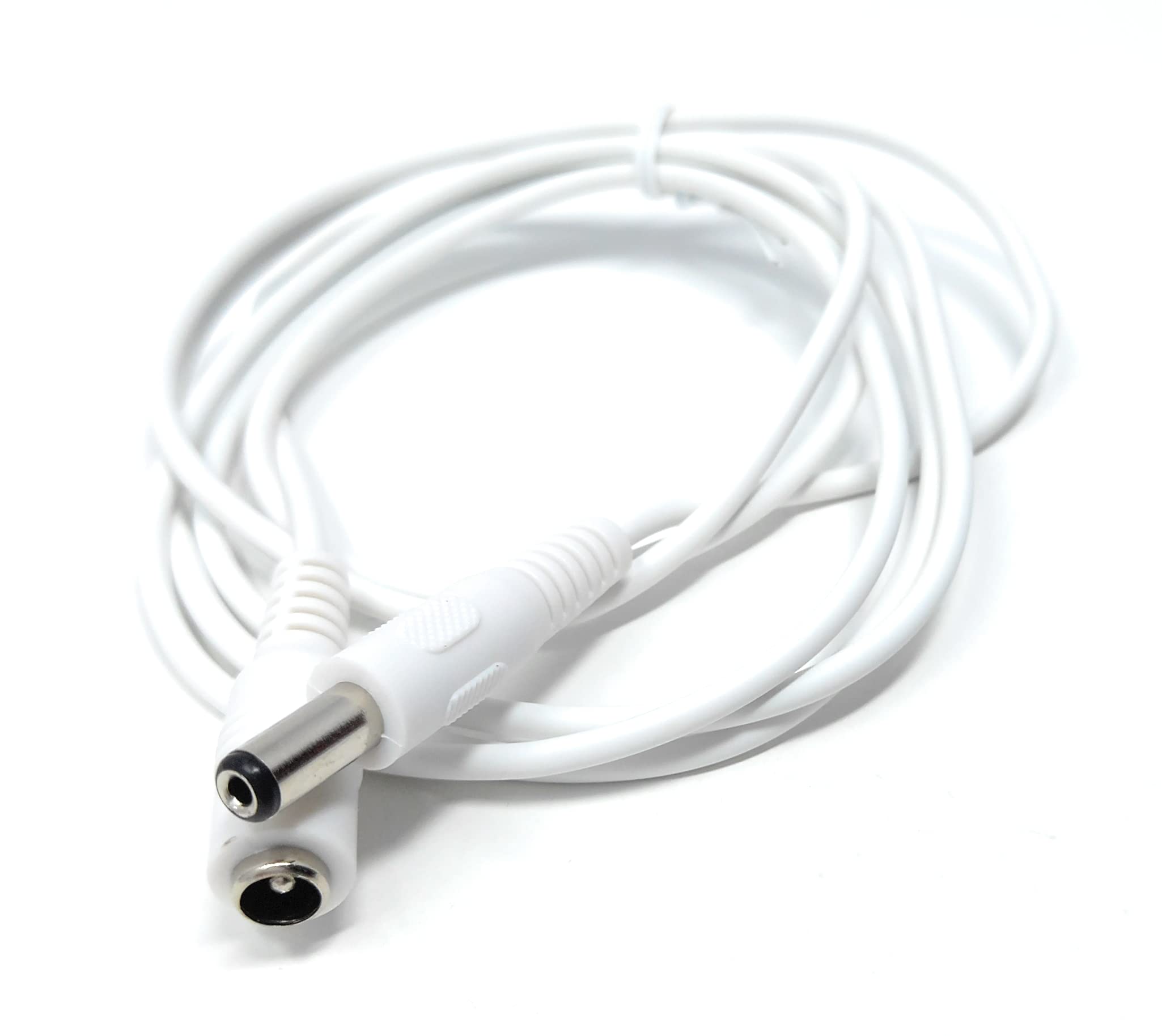 5.5mm x 2.1mm DC Power Plug to Socket, Male to Female CCTV, LED, Modem Router, Music Instruments Extension Lead Cable