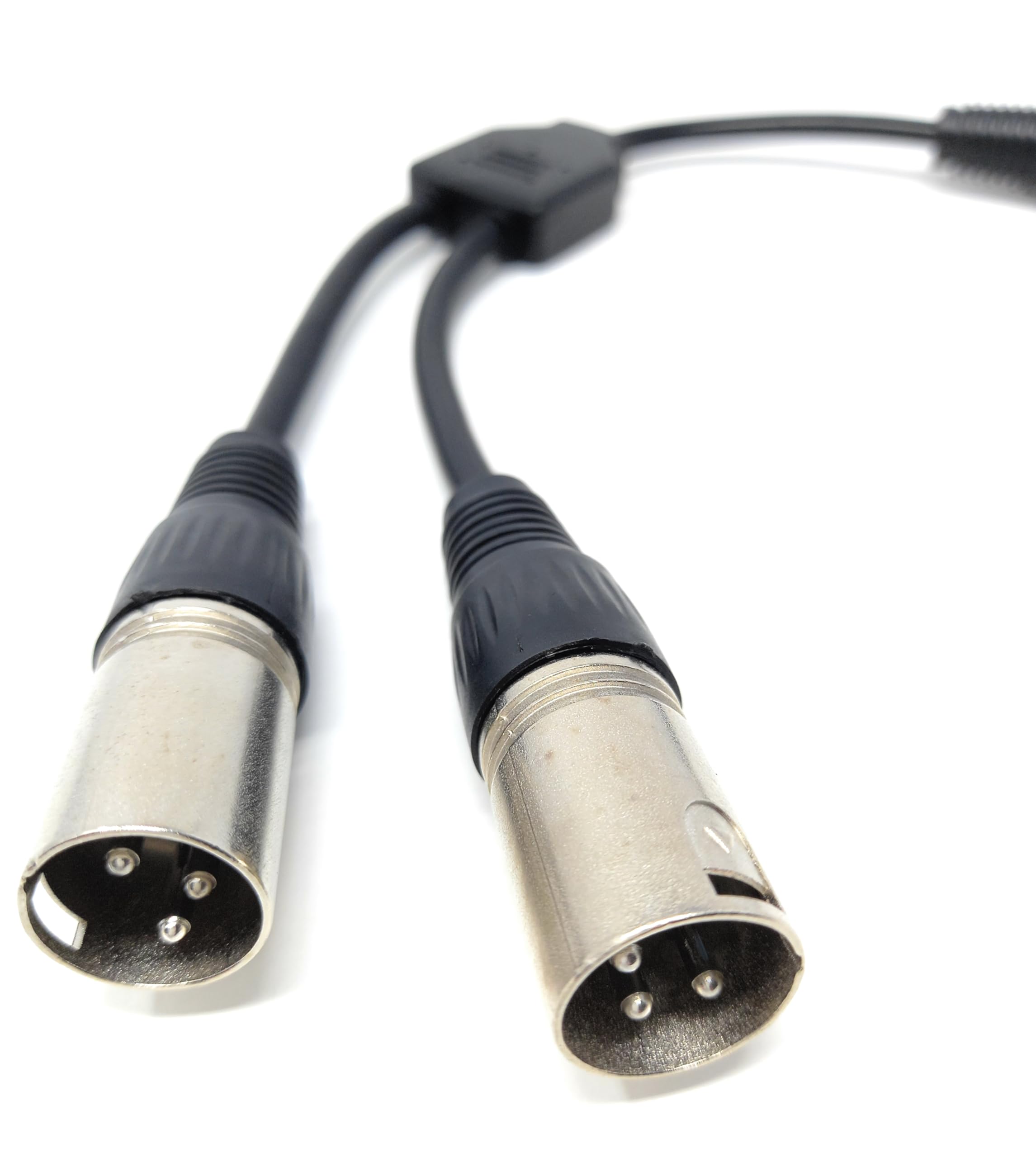 DRUT 25cm 1 x XLR Socket to 2 x XLR Plug XLR Splitter, 1 x Male to 2 x Female Adapter Cable Lead