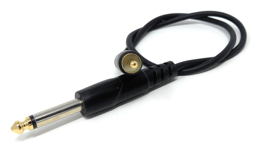 DRUT 6.35mm (1/4") Mono Jack Plug to RCA Phono Audio Cable – Signal Patch Lead for Mixers, Controllers, DJ & Audio Equipment