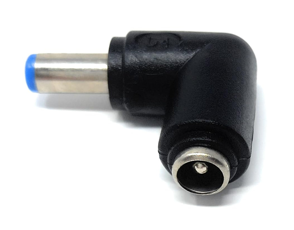 DRUT 5.5mm x 2.1mm Right Angle Adapter DC Power Female to Male Plug for CCTV, LEDs Lights, Music Instruments